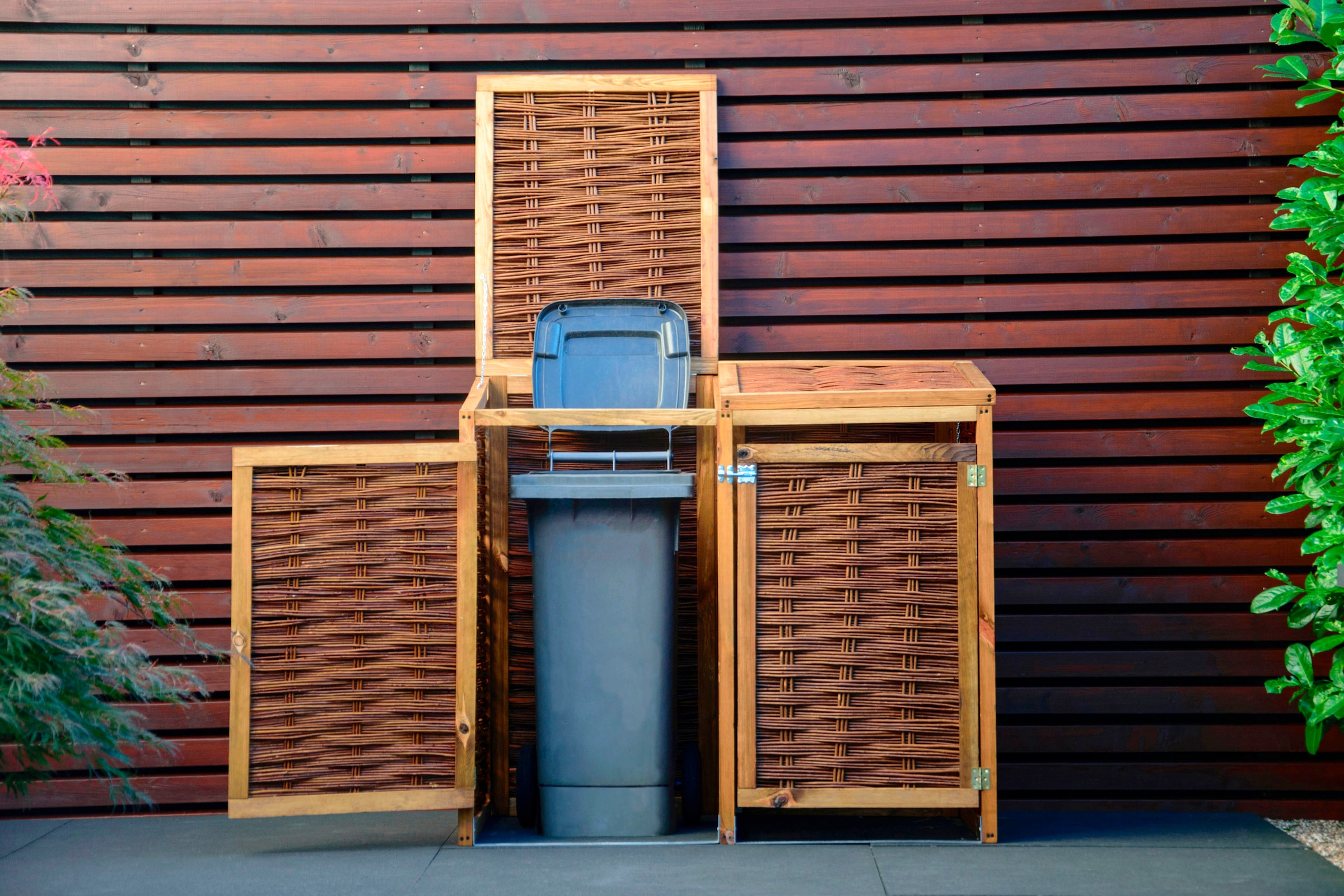dobar Mülltonnenbox 2x120l, BxTxH: 125x80x115 cm