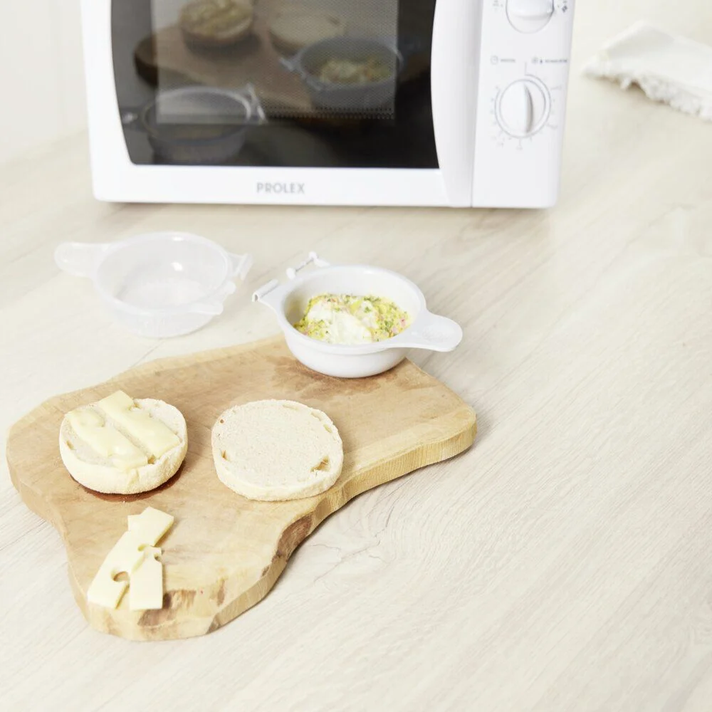 Boîte à oeuf pour cuisson micro-ondes 17,5x11,5cm