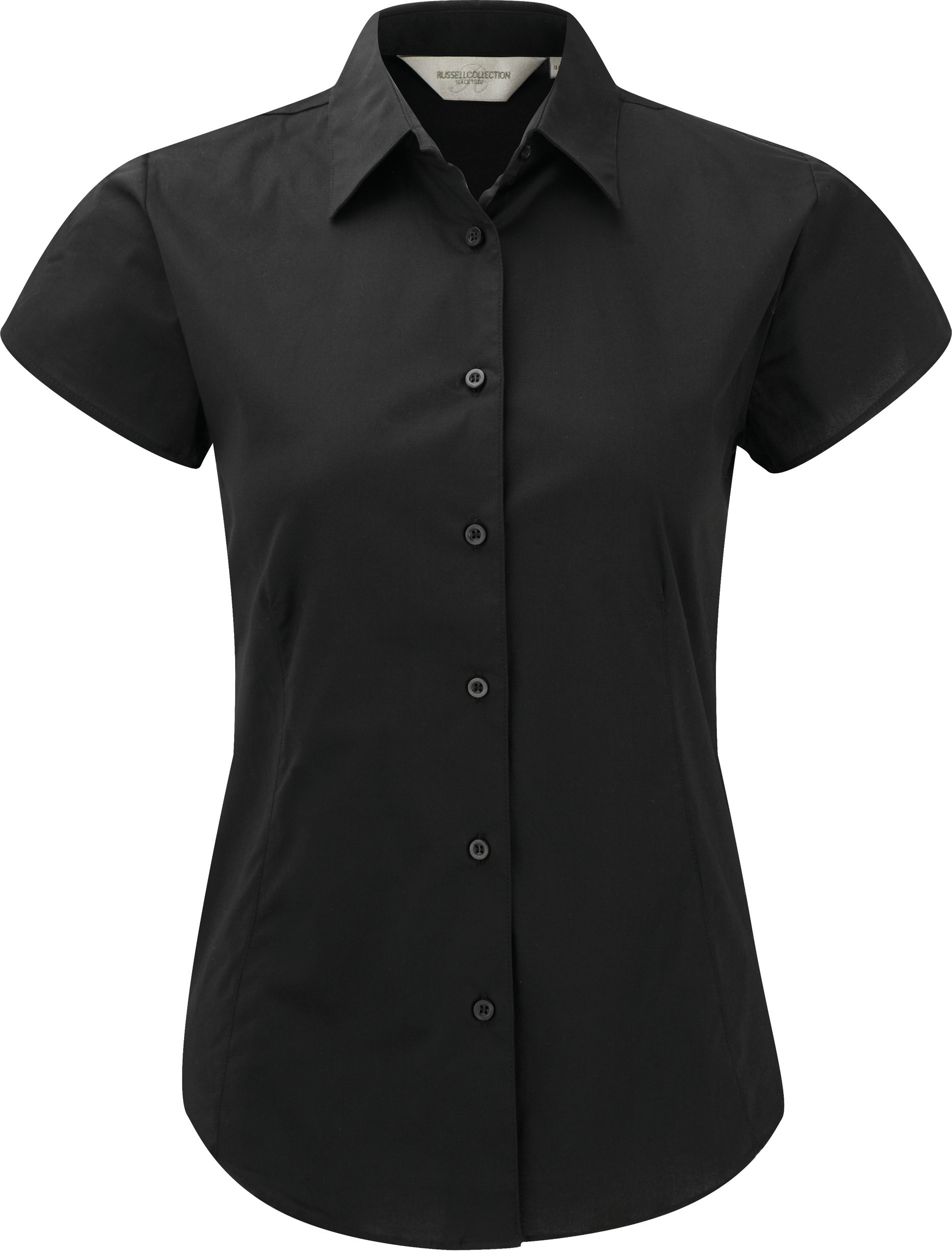Russell Collection RU947F - Chemise Femme Ajustée, Manches Courtes