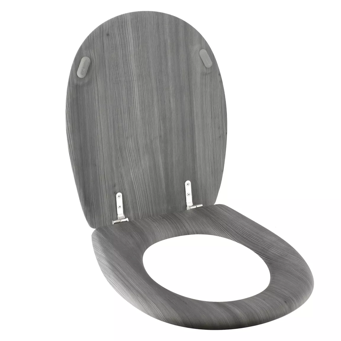 Abattant WC 18 pouces MDF Façon Lambris Gris