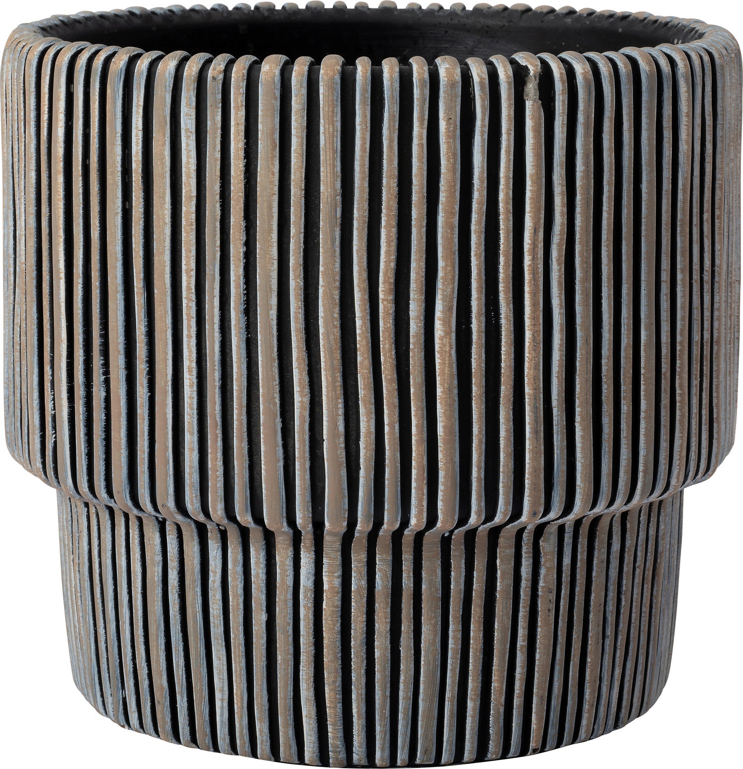 Intratuin bloempot Milan zwart D 17 H 16 cm