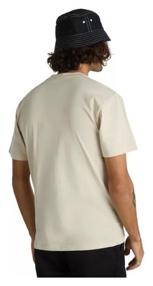 T-Shirt Manches Courtes Vans Left Chest Logo Beige