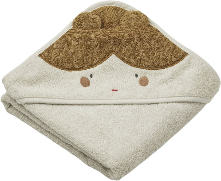 Liewood Albert hooded towel Doll/sandy