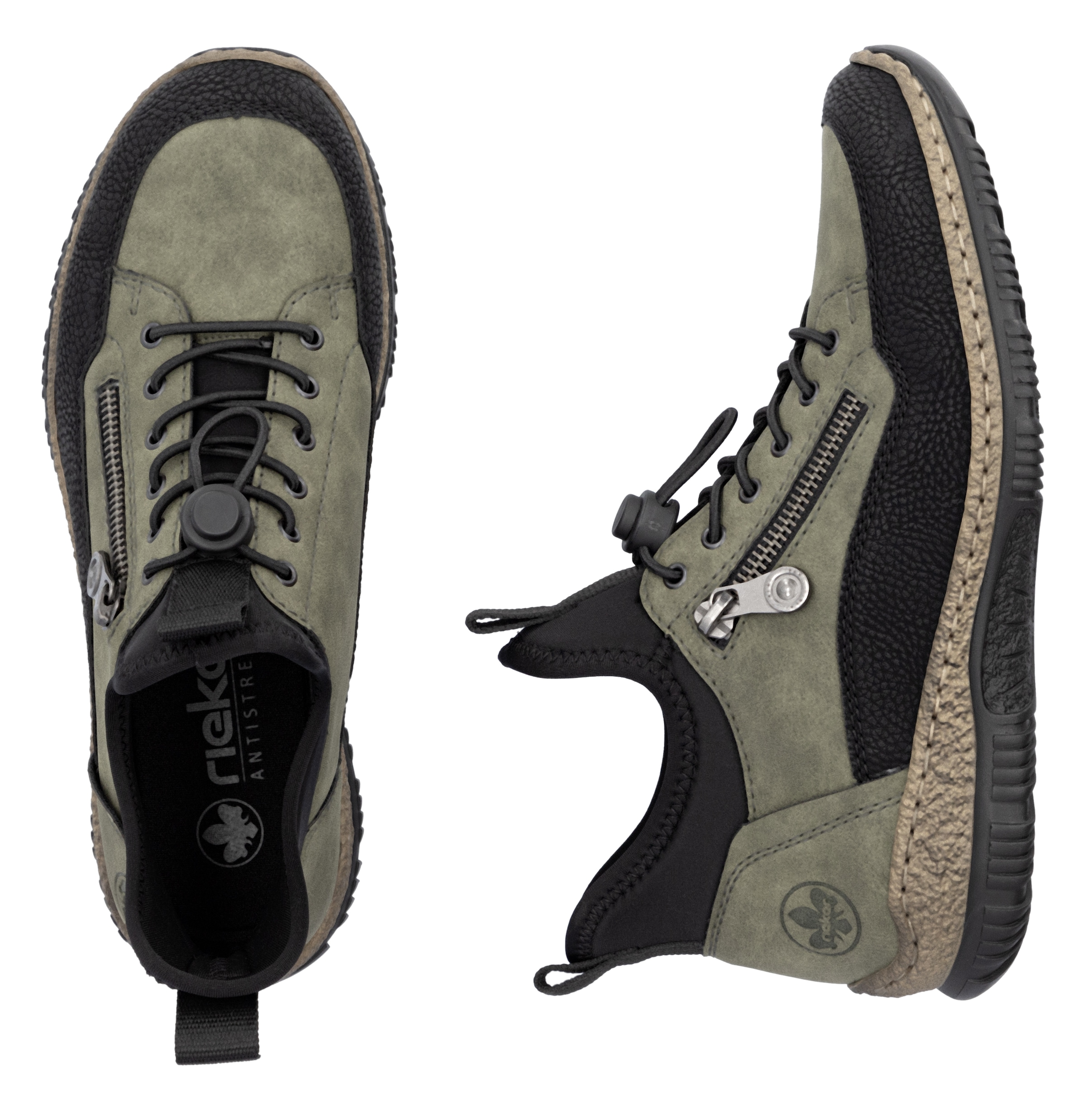 Rieker Slip-On Sneaker  , Schlupfschuh, Freizeitschuh mit Schnellverschluss