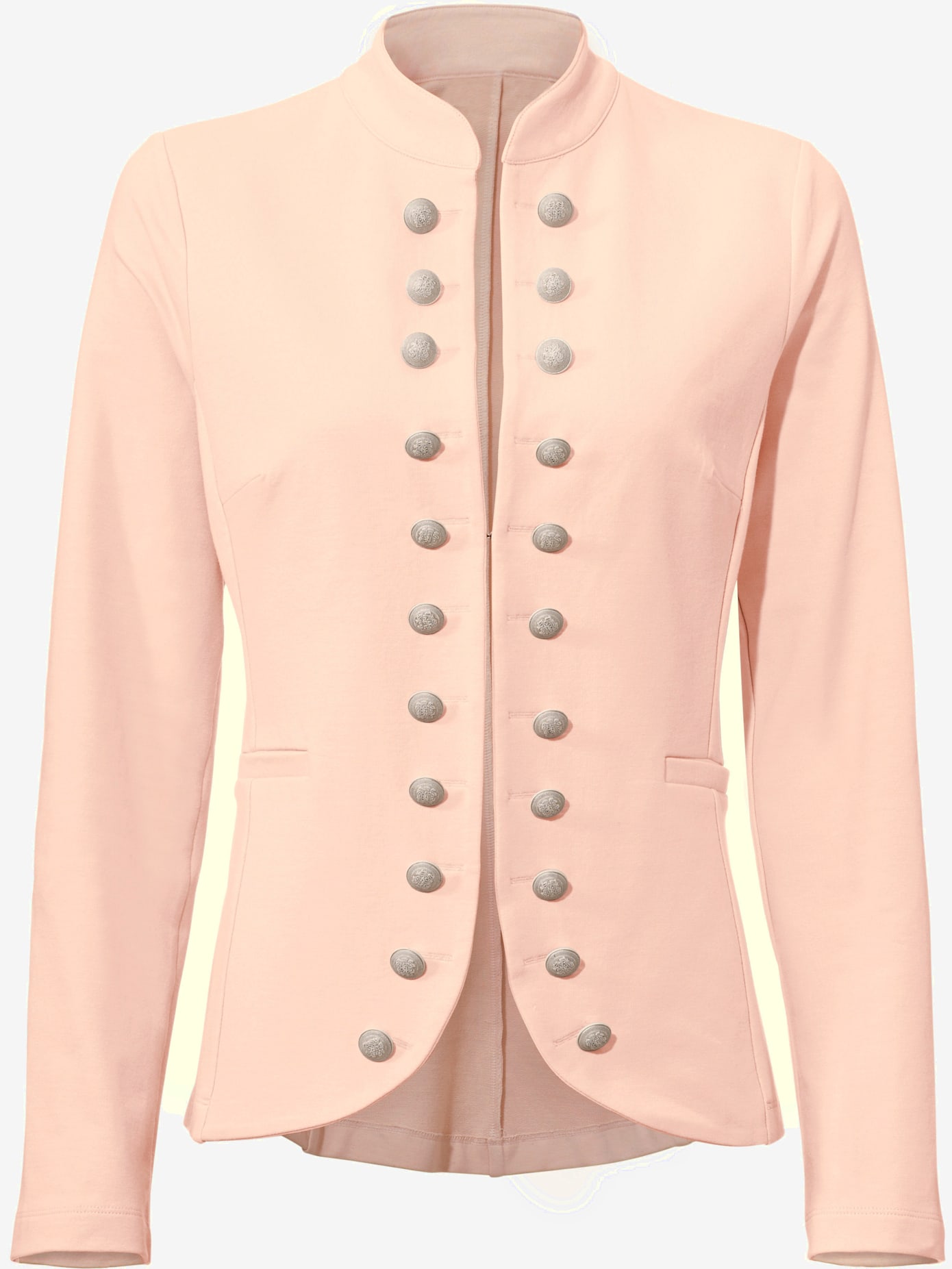 Blazer en jersey look tendance