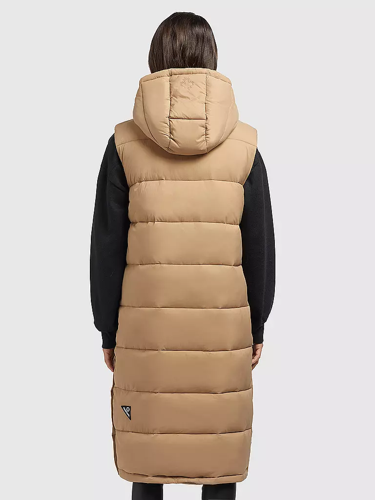 KHUJO Steppgilet THE MAGNETA MATT camel