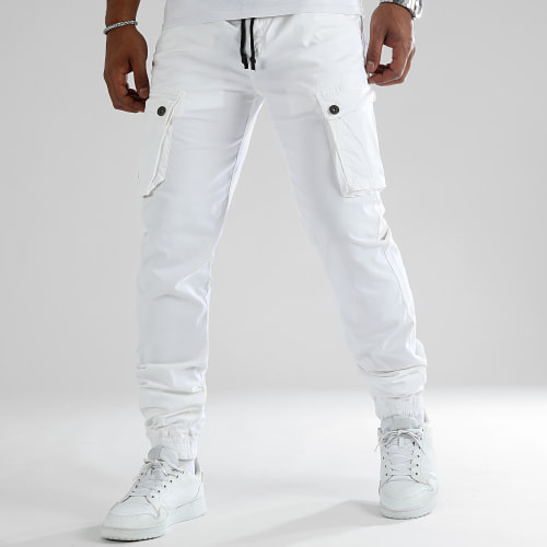 Pantalon Cargo 0368 Blanc