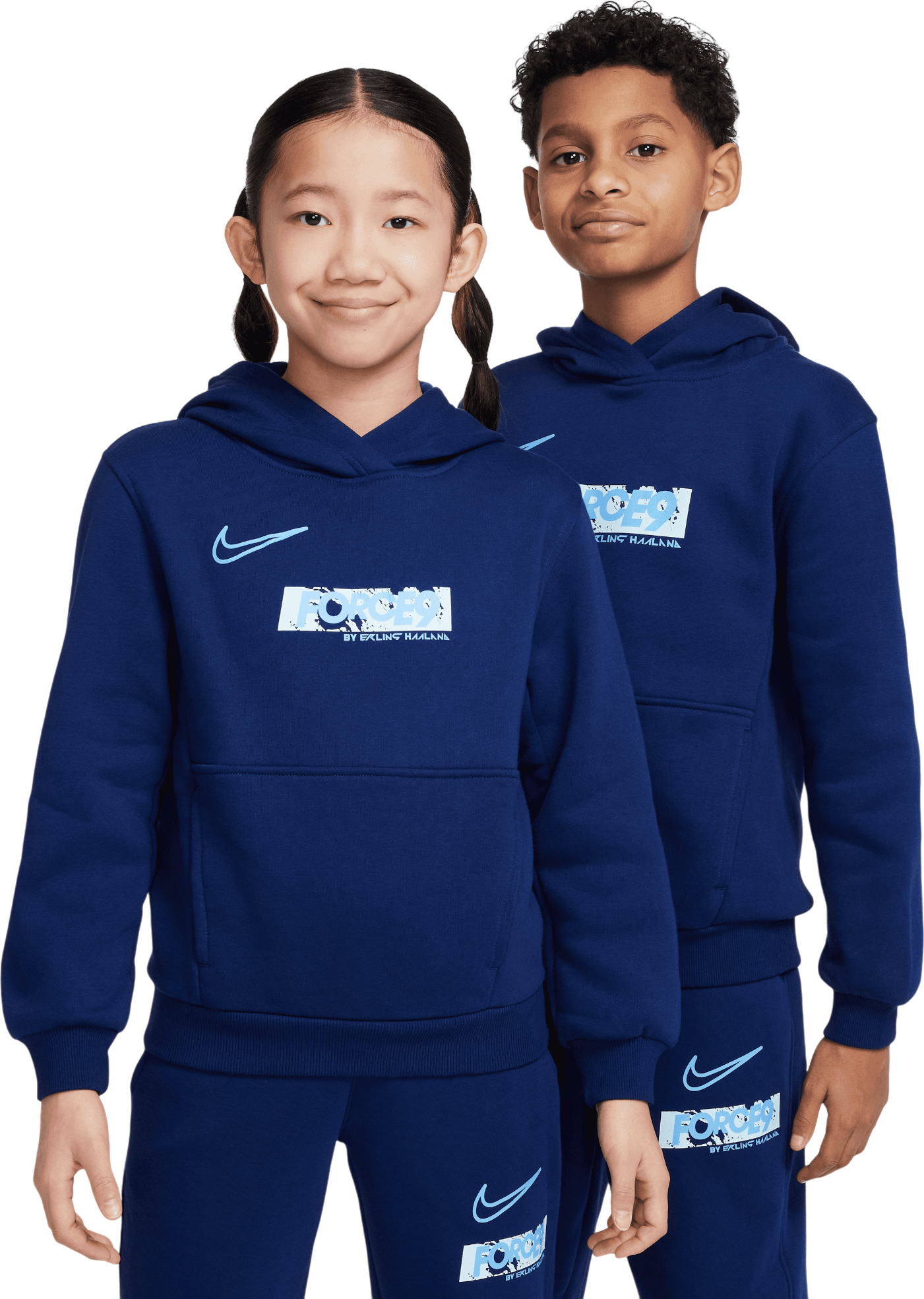 Nike Club Fleece Erling Haaland Hoody Kids Blau F492