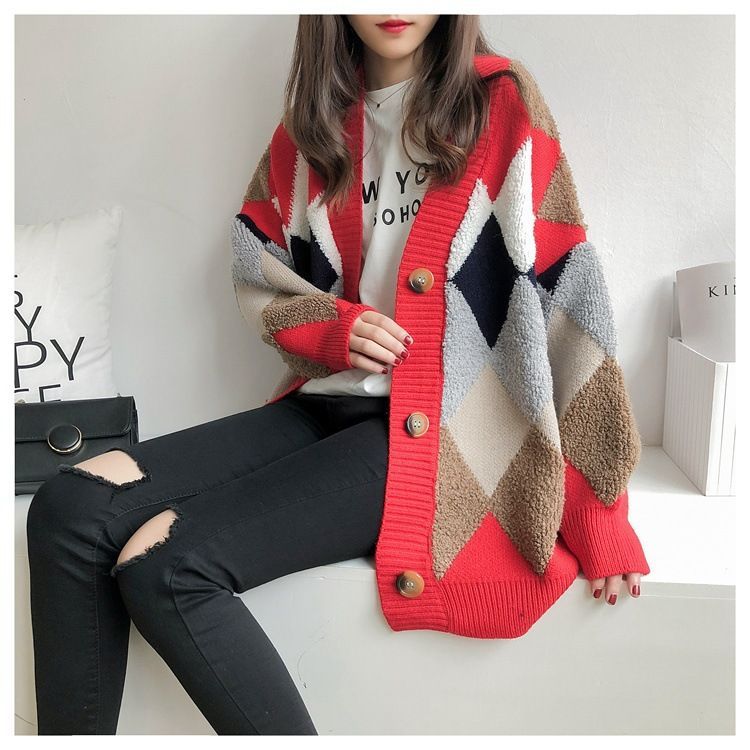 Bamela - Geruite Cardigan
