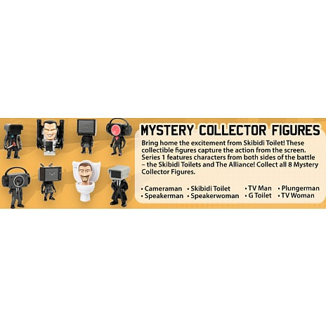 Skibidi toilet mystery figurer Coll serien - flere varianter - assorteret