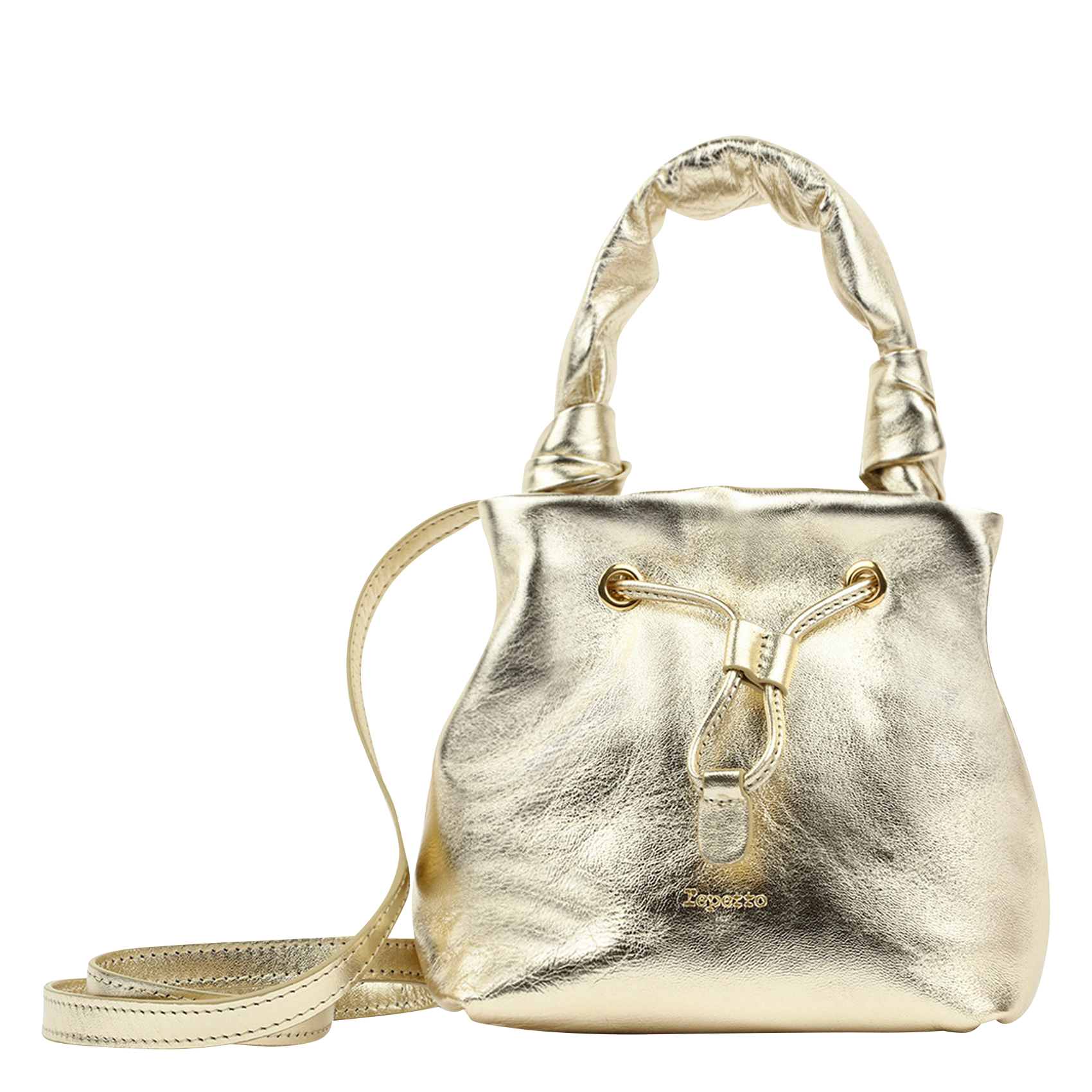 PETITE TENDRESSE - Sac à main bourse en cuir| Doré