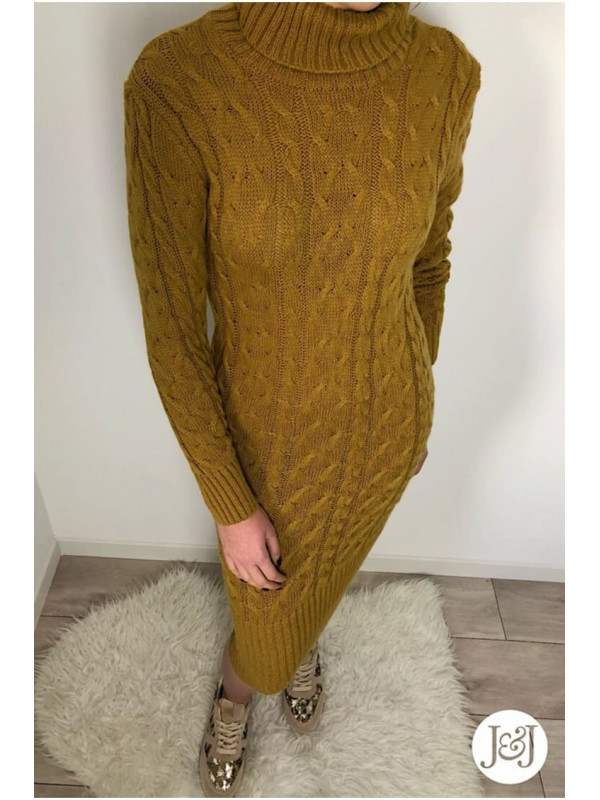 Robe pull moutarde Helsinki