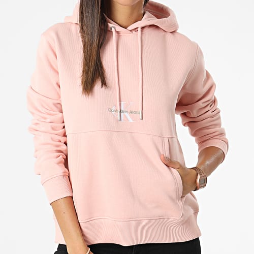 Sweat Capuche Femme Monologo 8983 Rose