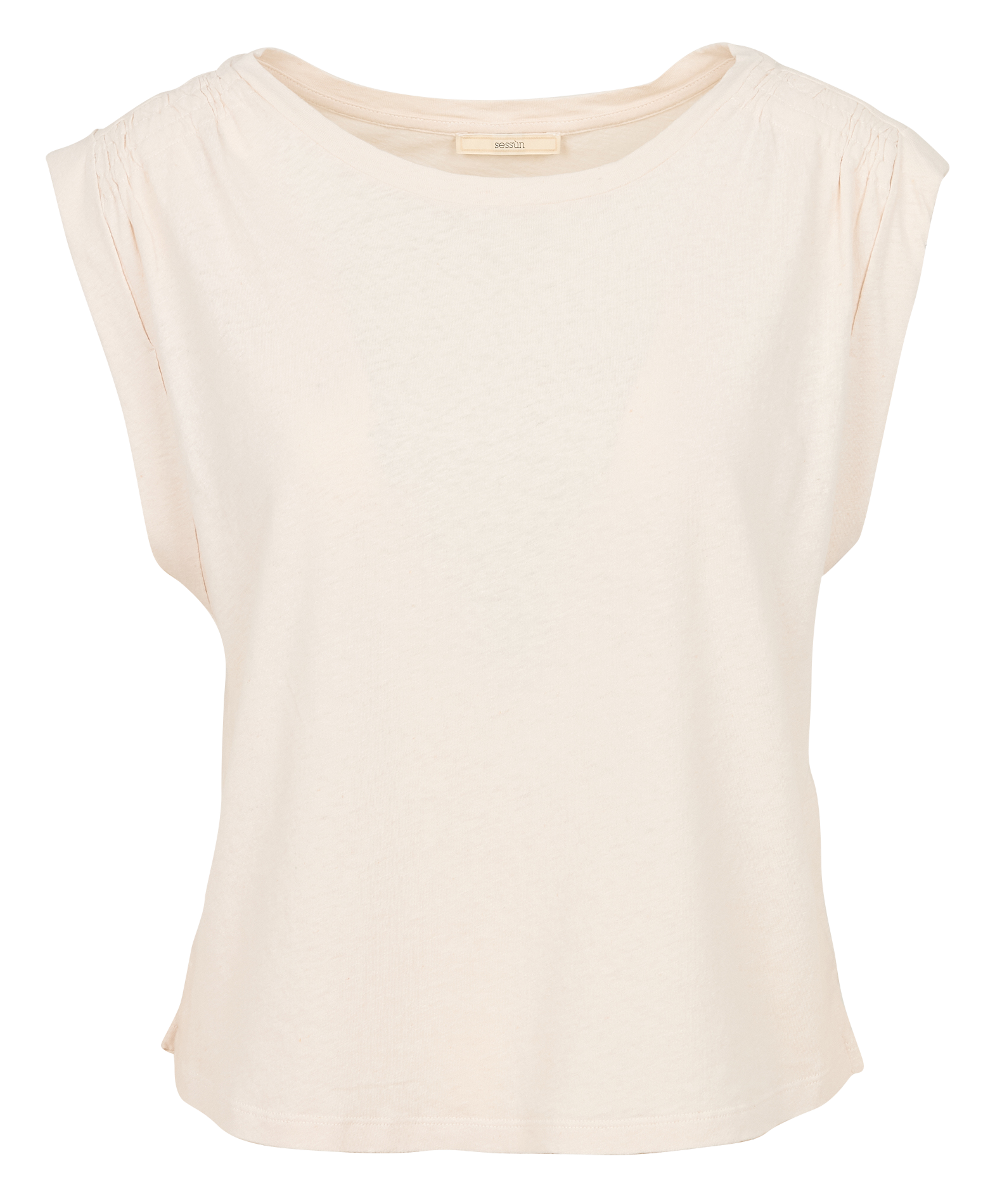 OYO - Tee-shirt sans manches en coton et lin | Beige