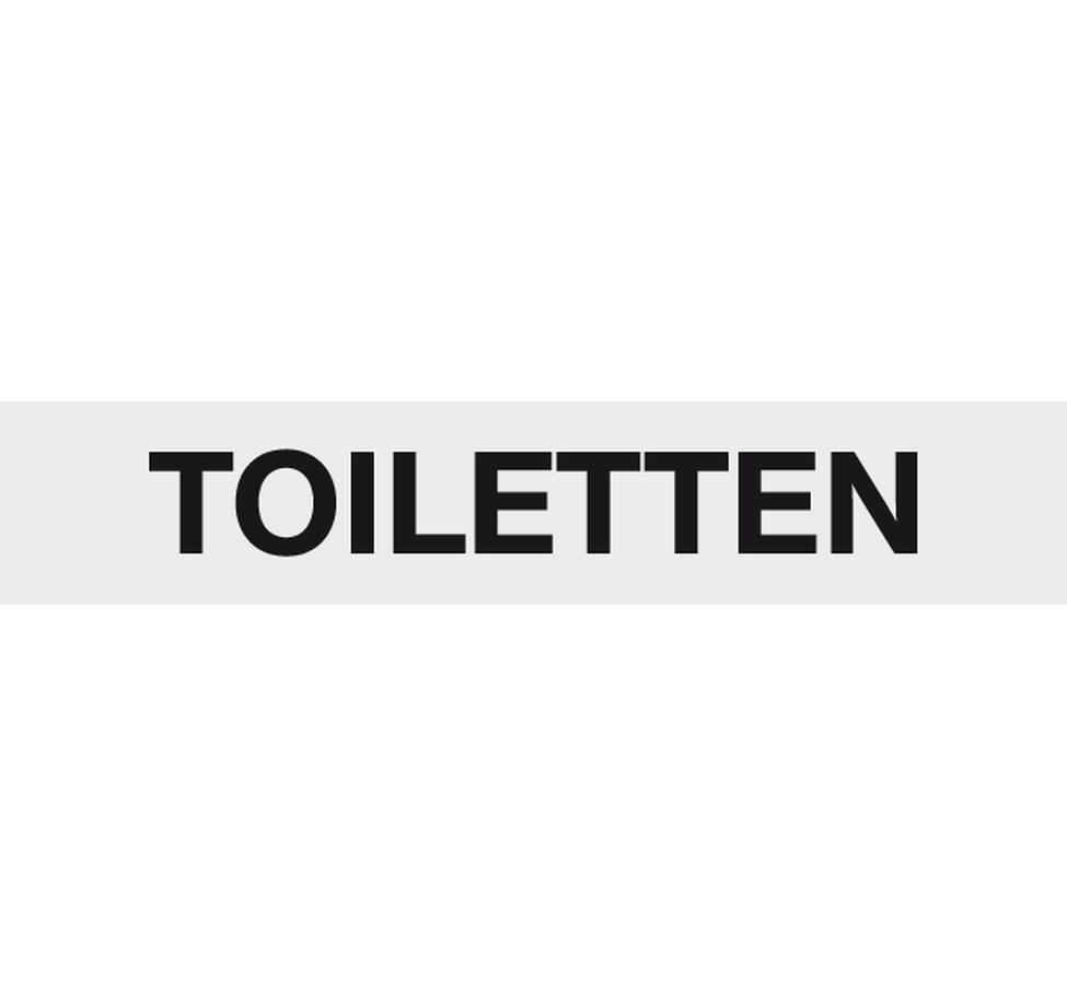 Hinweisschild ToilettenHinweisschild aus Aluminium