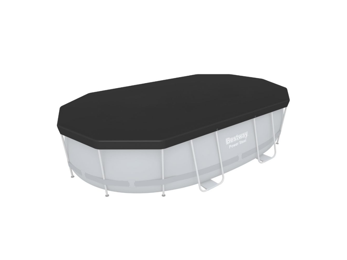 Bestway ovaal 427 x 250 cm afdekzeil - Black