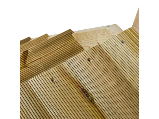 Kangui - Maison de jardin enfant extérieur - Cabane en Bois avec plateforme - Toit étanche - Vert et Blanc