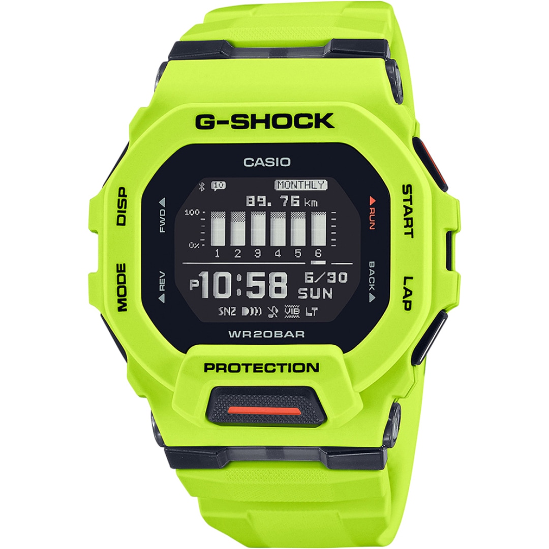 Casio G-Shock G-Squad Bluetooth Smart Fluorescent Lime