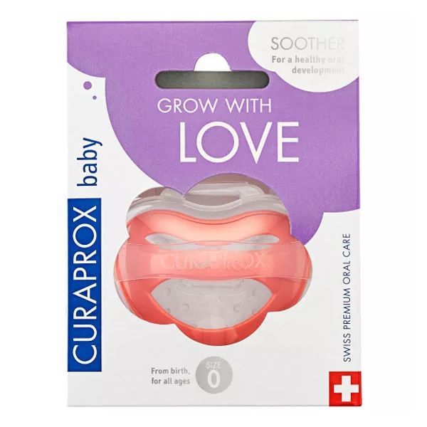 Curaprox Baby Chupeta Silicone T0 (0-7 meses) Coral