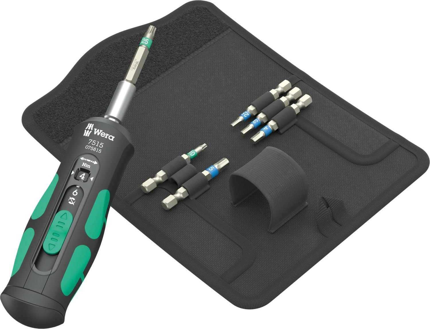 Wera 05075850001 7-delig 7515/7 Kraftform Safe-Torque Speed Bicycle 1 Draaimomentschroevendraaierset in etui