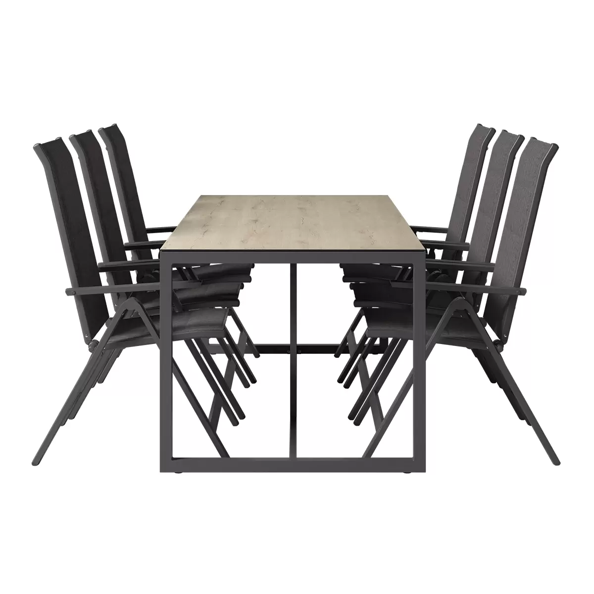 Beldano Gartentisch Sorrent anthrazit,natur