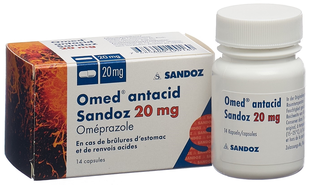 OMED antacid Sandoz Kaps 20 mg Blist 14 Stk