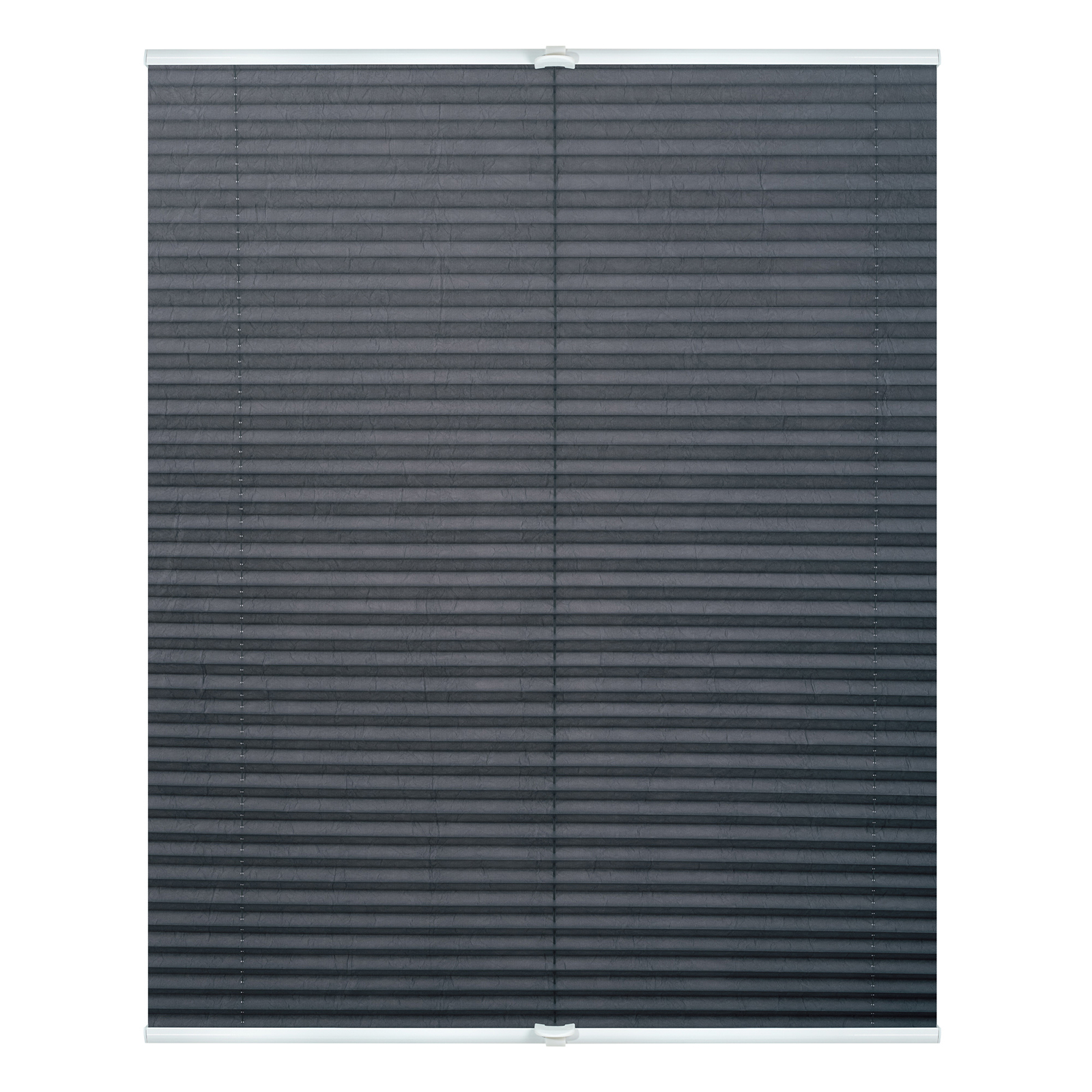 LICHTBLICK Plissee - grau - Crushed Optik - 45x130 cm