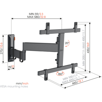 Vogel's TVM 3465 Full-Motion  M 32 tot 65 inch