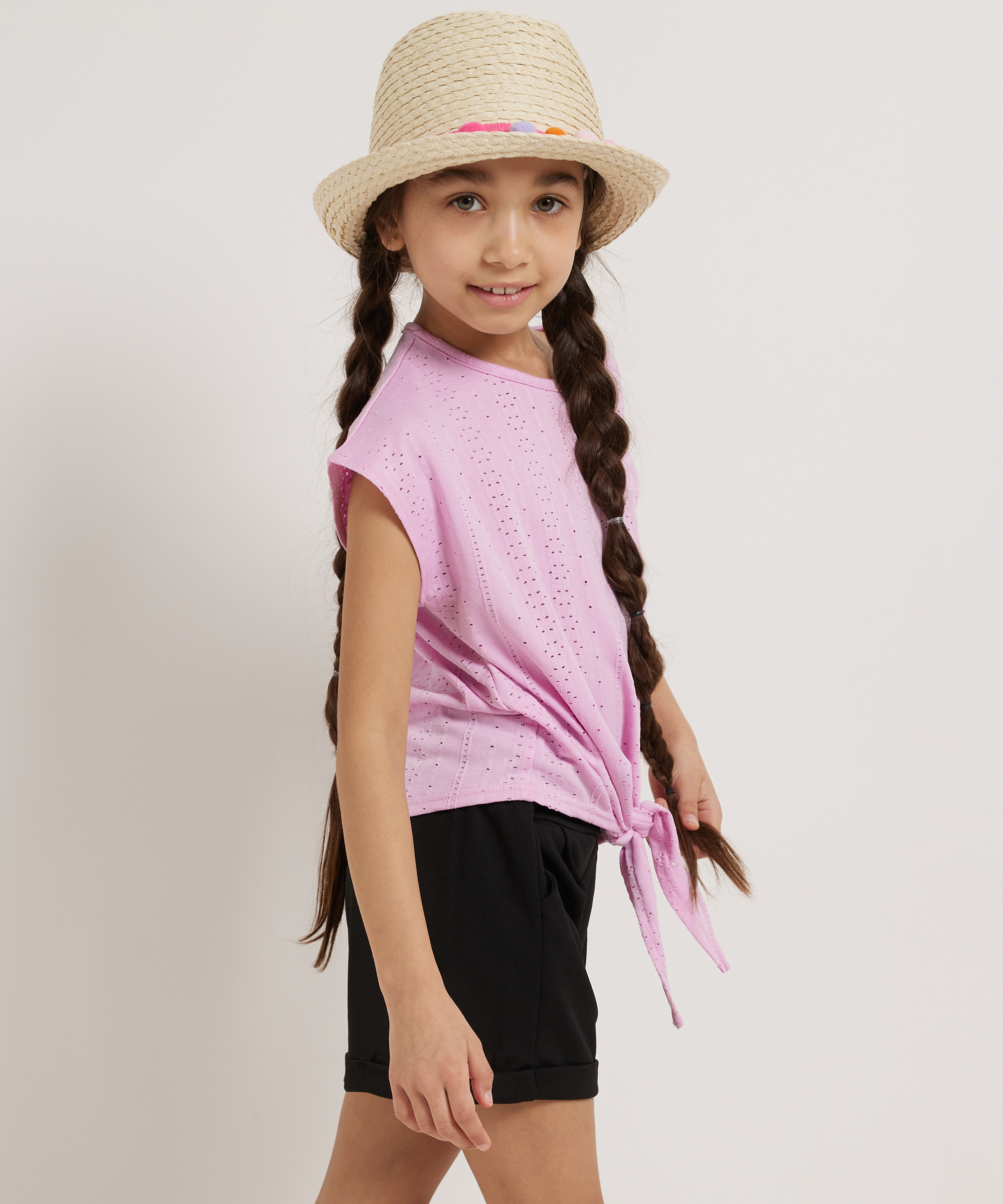 jersey knoop t-shirt