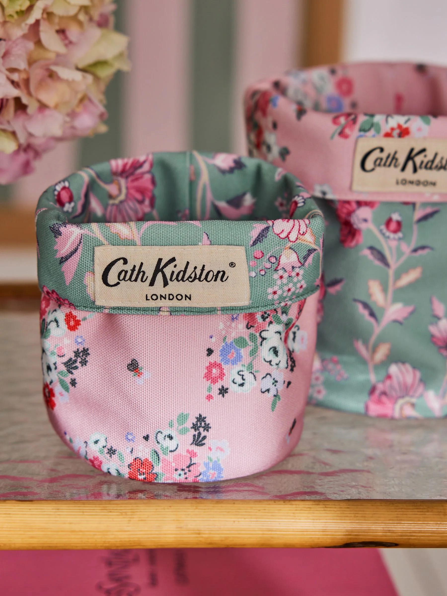 Cath Kidston set van 2 omkeerbare opbergtassen