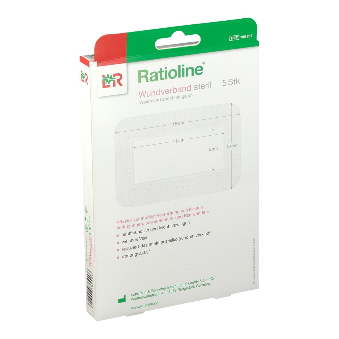 Ratioline® Wundverband 15 cm x 10 cm steril