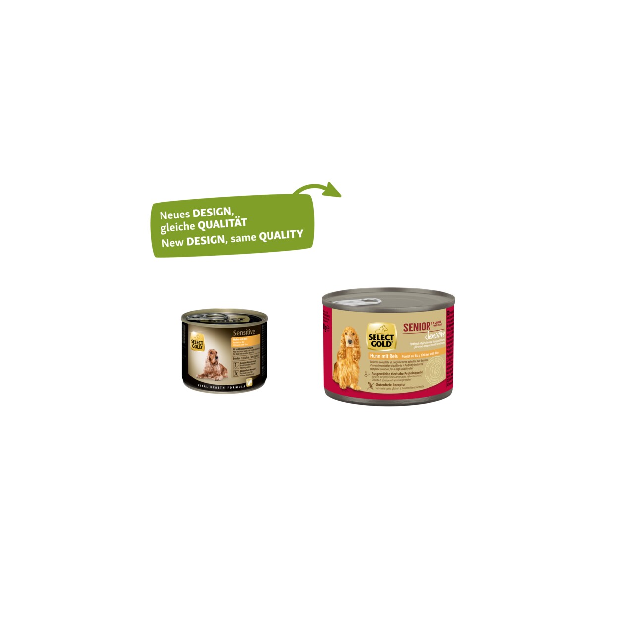 SELECT GOLD Nassfutter Hund Sensitive Senior 6x200 g