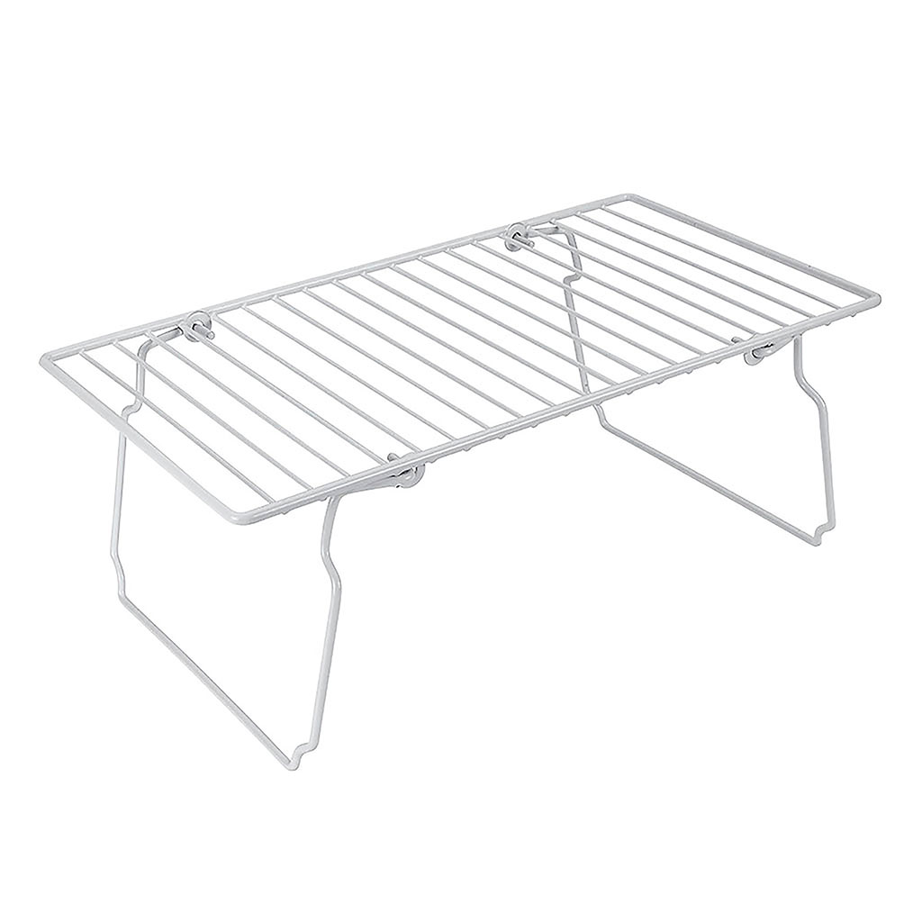 Pont de rangement pliable blanc 37x20x15cm