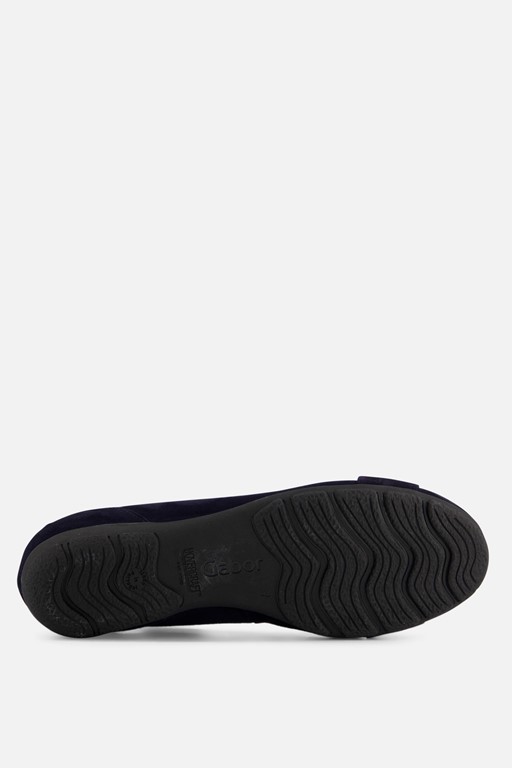 Gabor Instappers blauw Suede