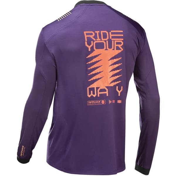 Maillot vélo NORTHWAVE SHARP JERSEY PURPLE/ORANGE