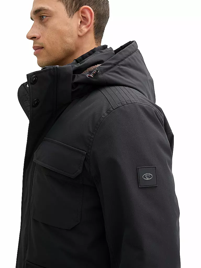 TOM TAILOR Parka schwarz