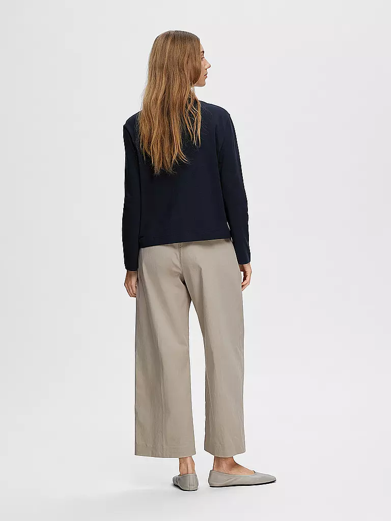 SELECTED FEMME Langarmshirt SLFESSENTIAL dunkelblau