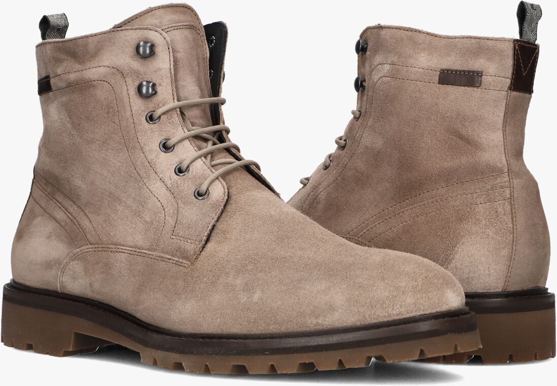 taupe floris van bommel veterboots sfm-80033 sturdi