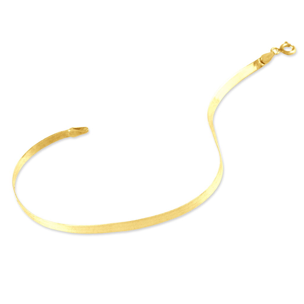 Bracelet Droit Lisse Or Jaune