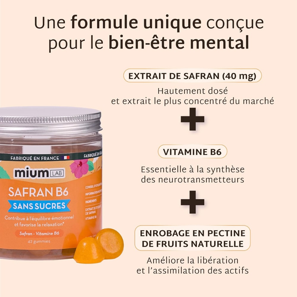 Gummies équilibre émotionnel - Pêche & hibiscus - Sans sucres - 3 mois