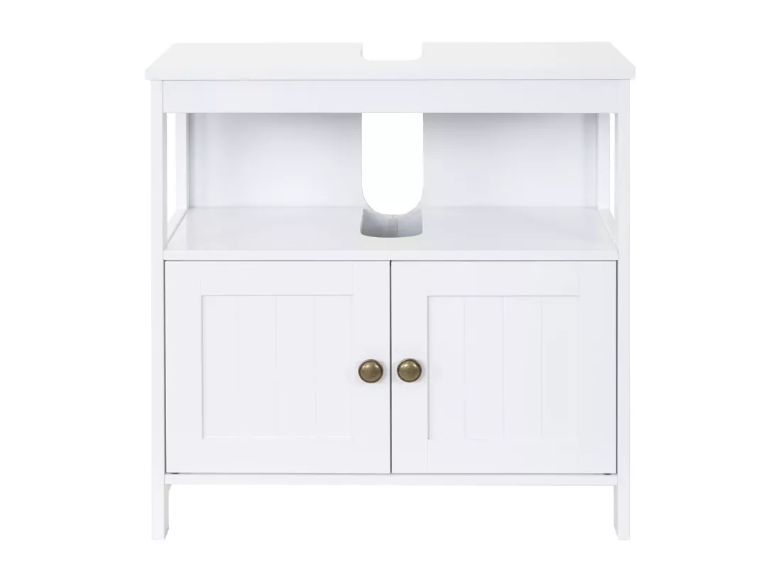 Meuble sous-lavabo MCW-B63, blanc