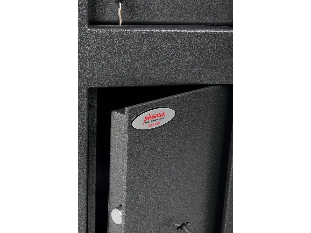 Phoenix Safe Co. SS0992KD, Fritstående pengeskab, Grå, Nøgle, Stål, Penge, 250 mm