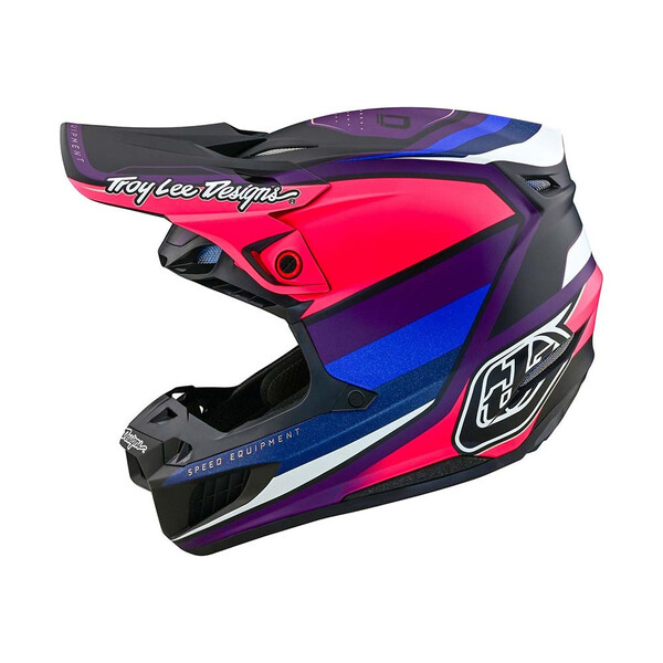 Troy Lee Designs - Casque SE5 Composite Reverb Noir / Violet / Rose / Blanc