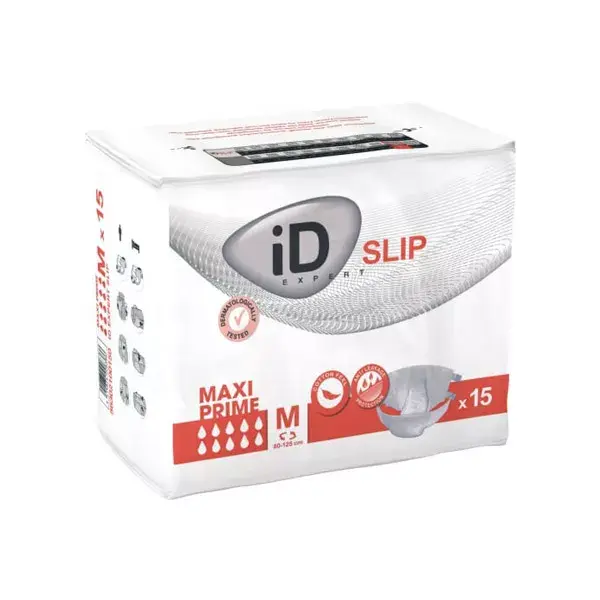 Fralda para incontinência iD Brief Change Complete Expert Maxi Tamanho M 15 proteções