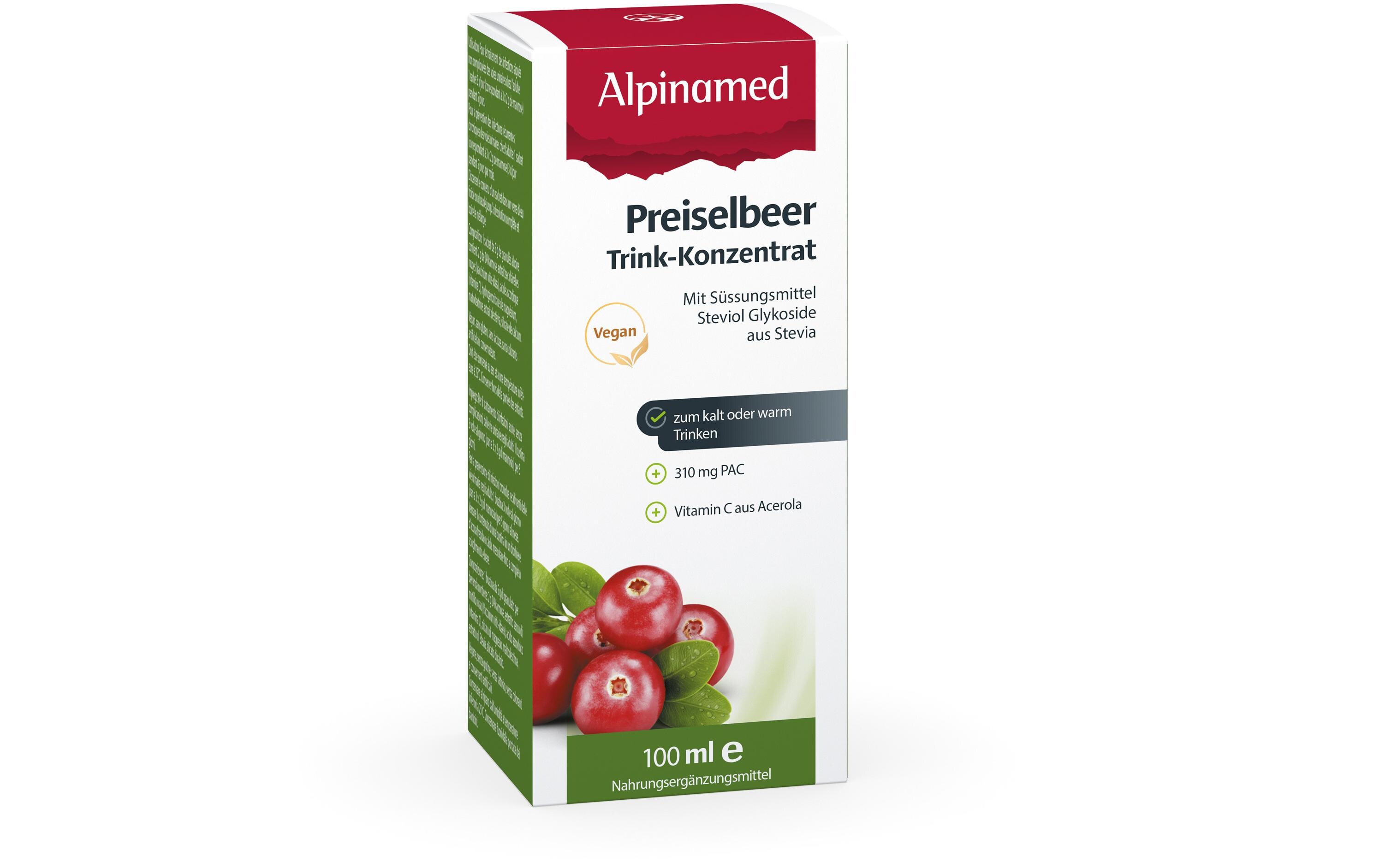 Preiselbeer Trink-Konzentrat 100 mlVeganes Preiselbeer Konzentrat