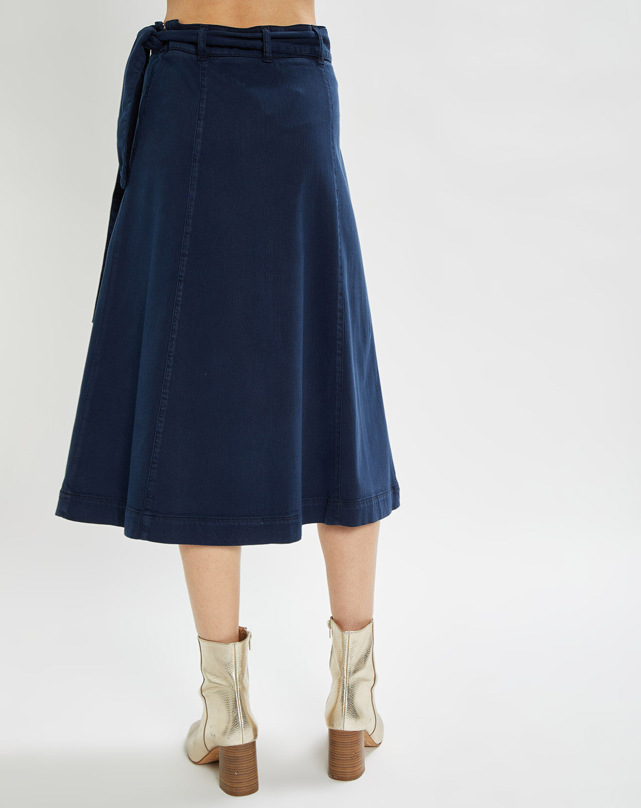 Stella Forest Jupe Nora mi-longue bleu indigo