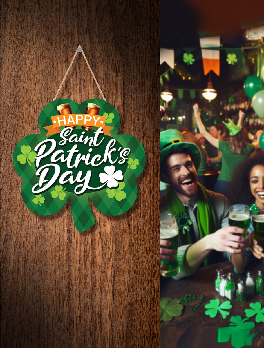 St. Patrick'S Day Hangbord Groen 28cm