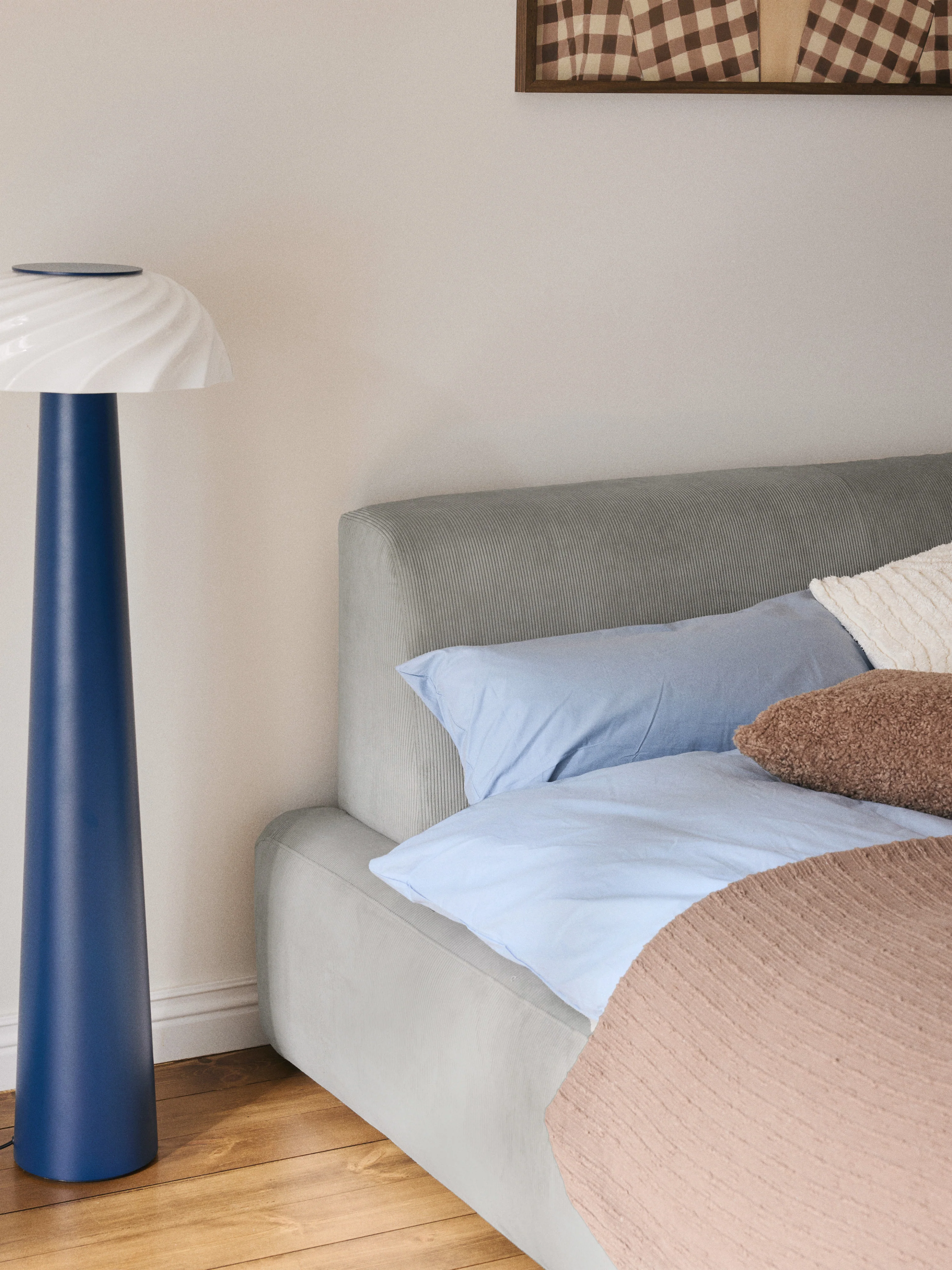 Gestoffeerd bed Melva met opbergruimte