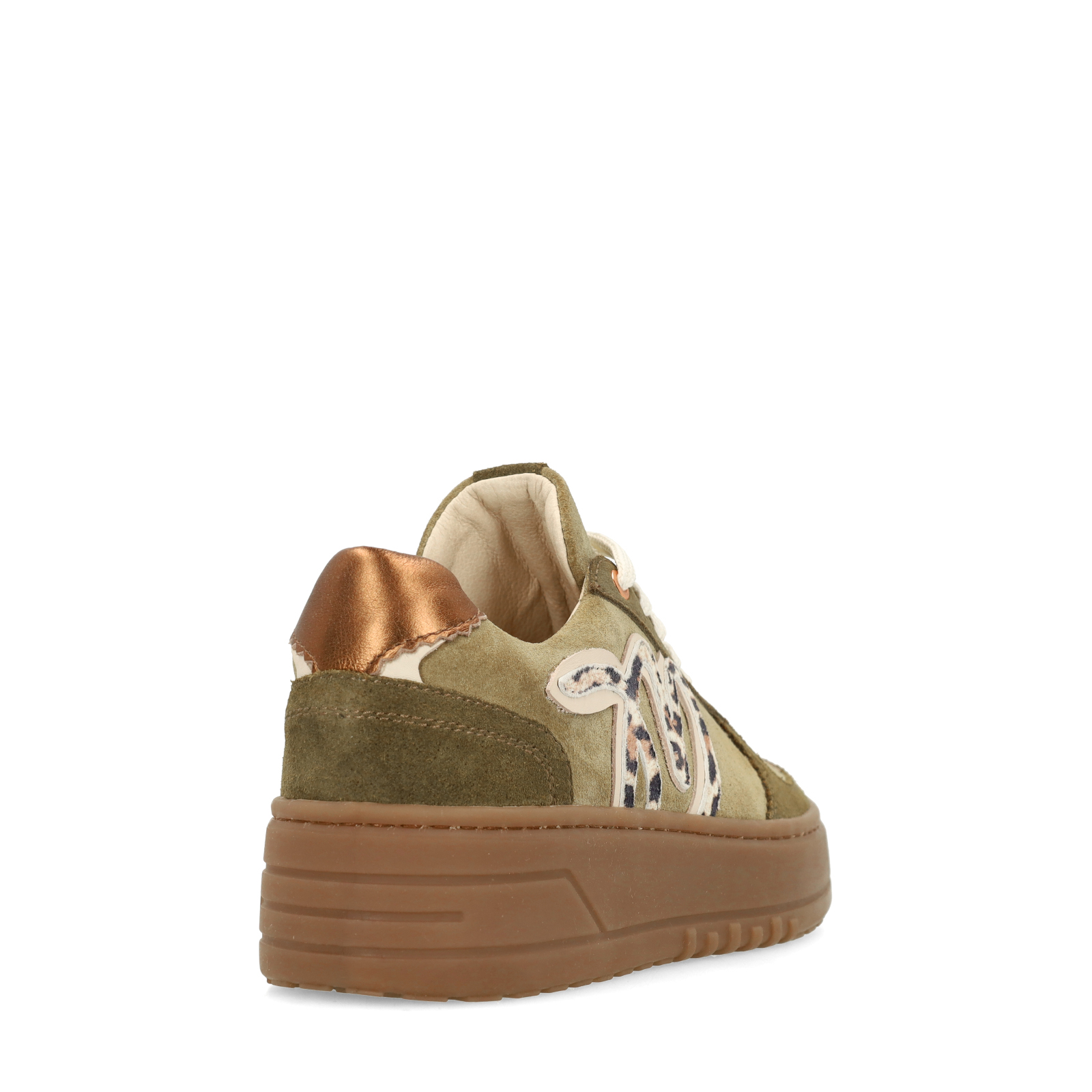 Groene suède sneakers