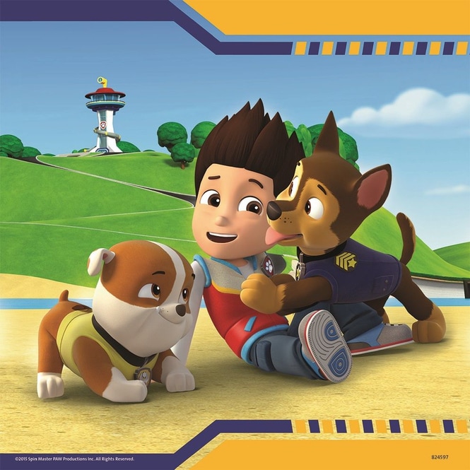Puzzle-Box - Paw Patrol - Helden mit Fell - 3x49 Teile
